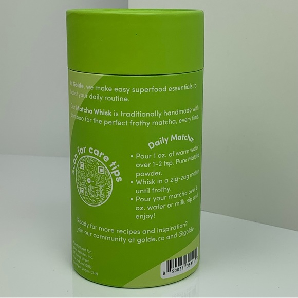 NIB Golde Handmade Ceremonial Bamboo Chasen Matcha Tea Latte Healthy Drink Whisk - Picture 3 of 5